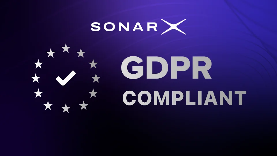 SonarX is now GDPR Compliant