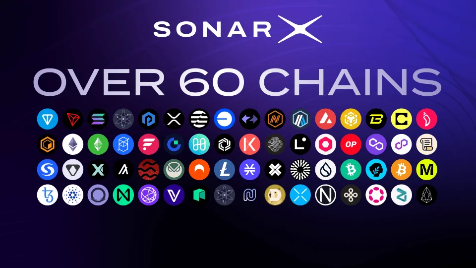SonarX Indexes Over 60 Chains!